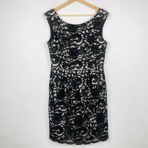 Eliza J Royal Collection Black Lace Lined Sleeveless Formal‎ Dress Womens 12